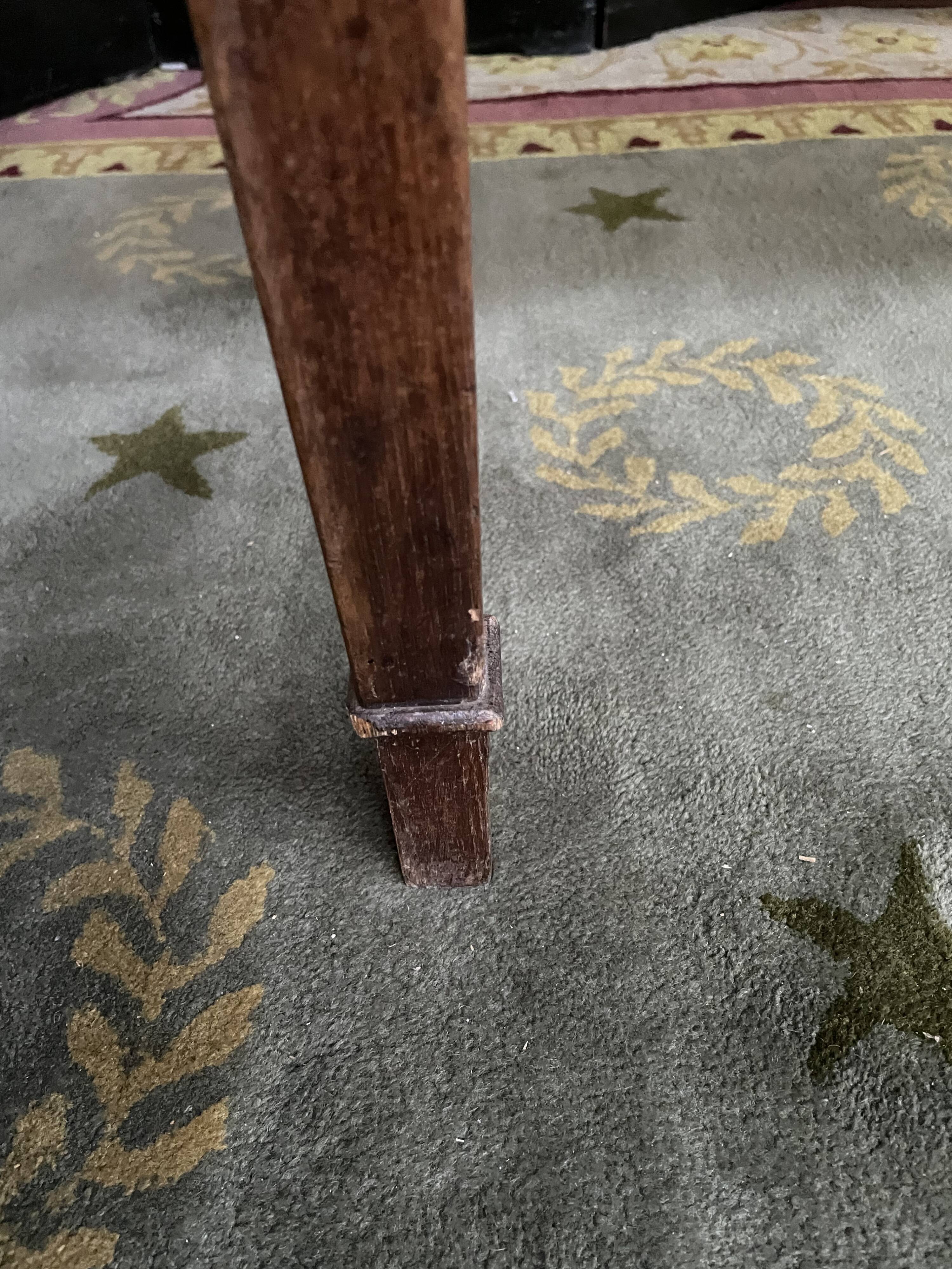 Farmhouse table in solid oak period 19th century restored