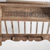Old carved wood wall shelf