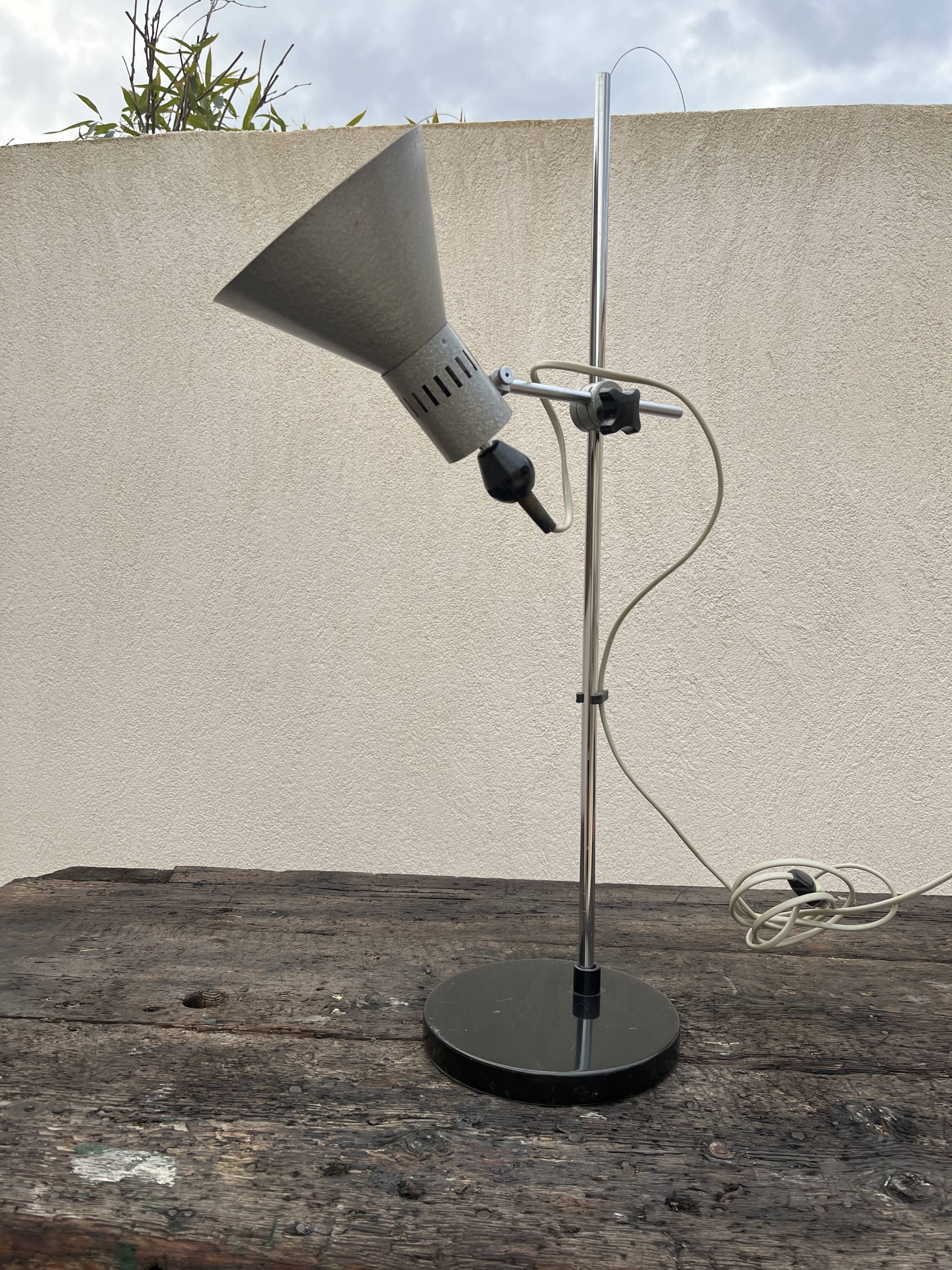 lampe de bureau industrielle années 60