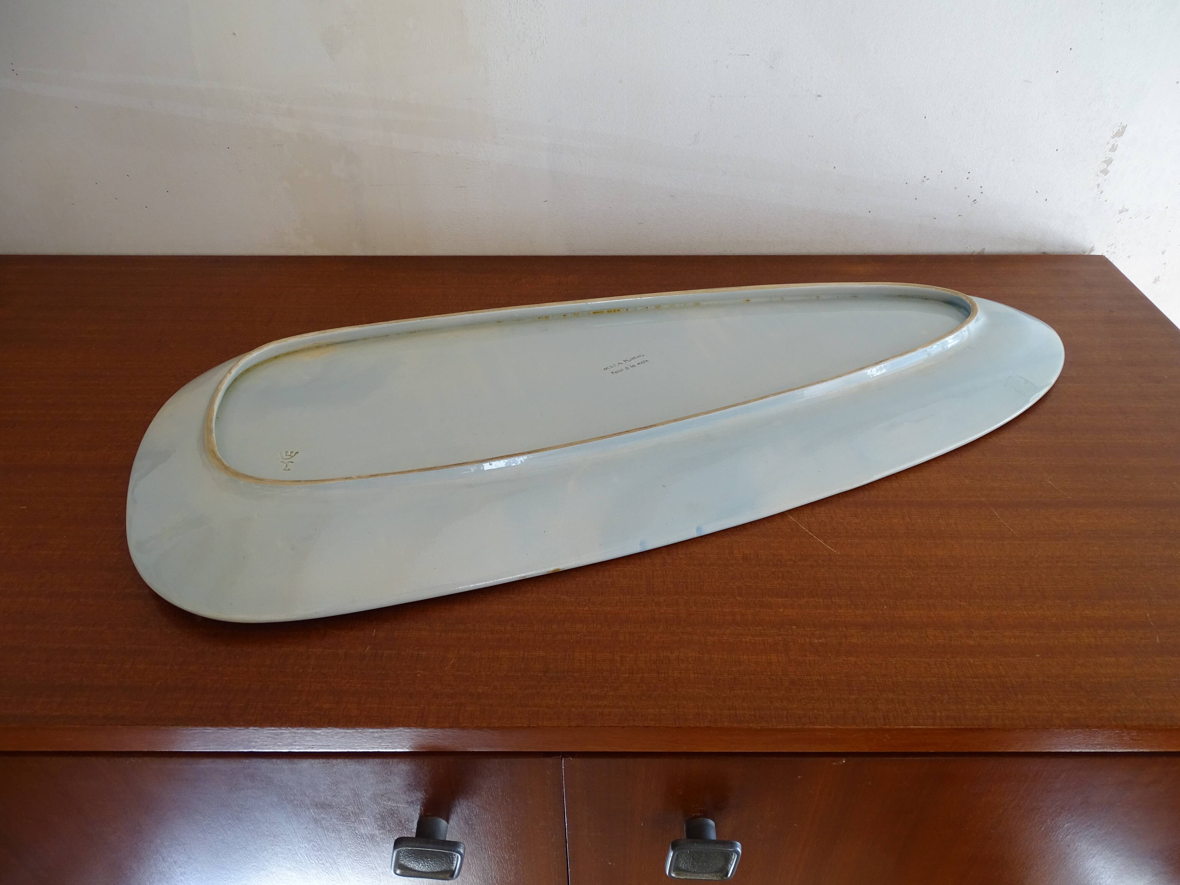 Fish dish MBFA Pornic 1960 vintage