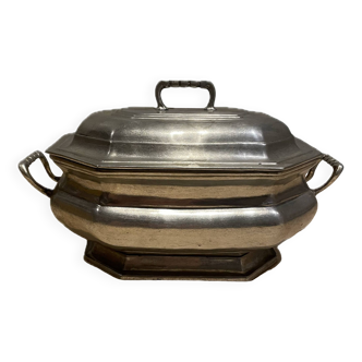 Pewter tureen