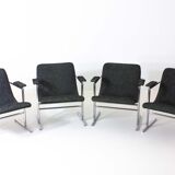 Set of 4 "Oslo" chairs by Rudi Verelst for Novalux, Belgium 1960s