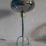Lampe pied en verre vintage