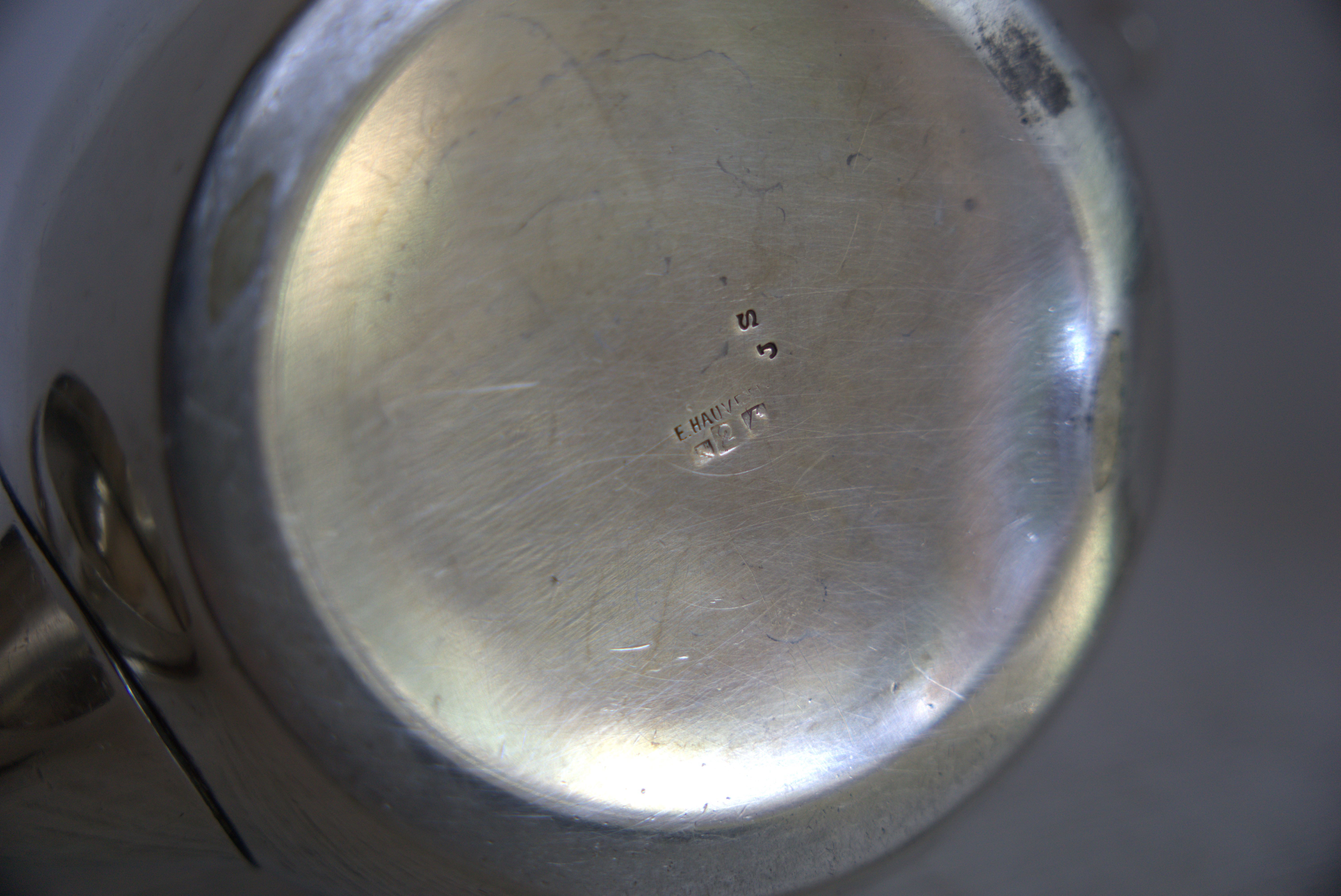 Paire de cafetières plaqué argent