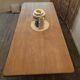 Monastery table with extension solid oak wood