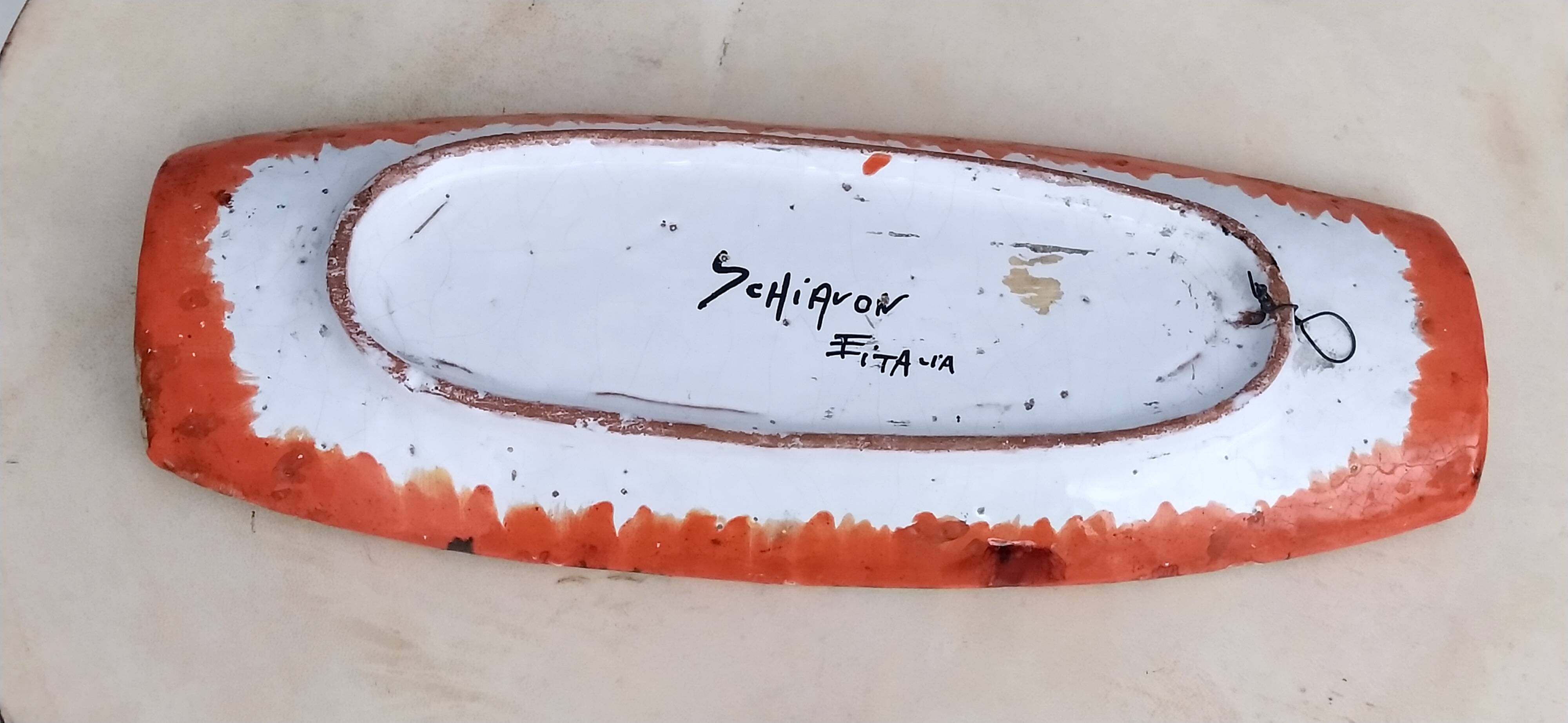 Terracotta Centerpiece / Catchall / Decorative Piece by Schiavon, Italy