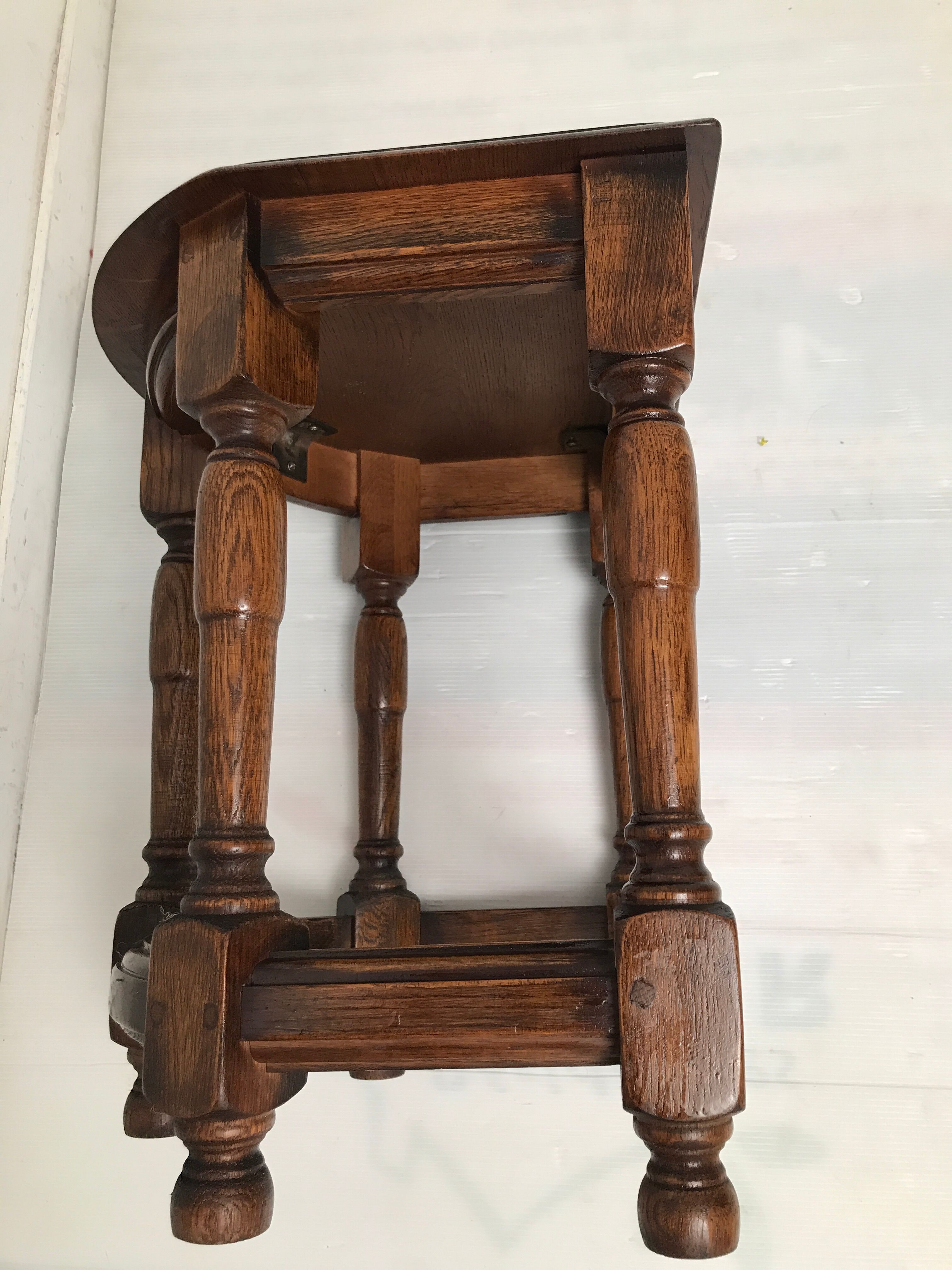vintage half moon farmhouse stool