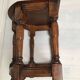 vintage half moon farmhouse stool