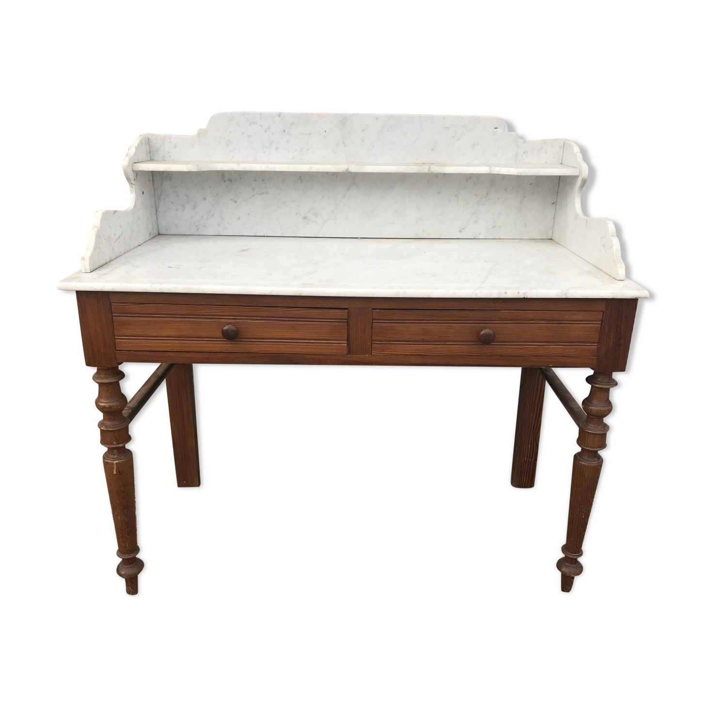 Dressing table Louis Philippe white marble