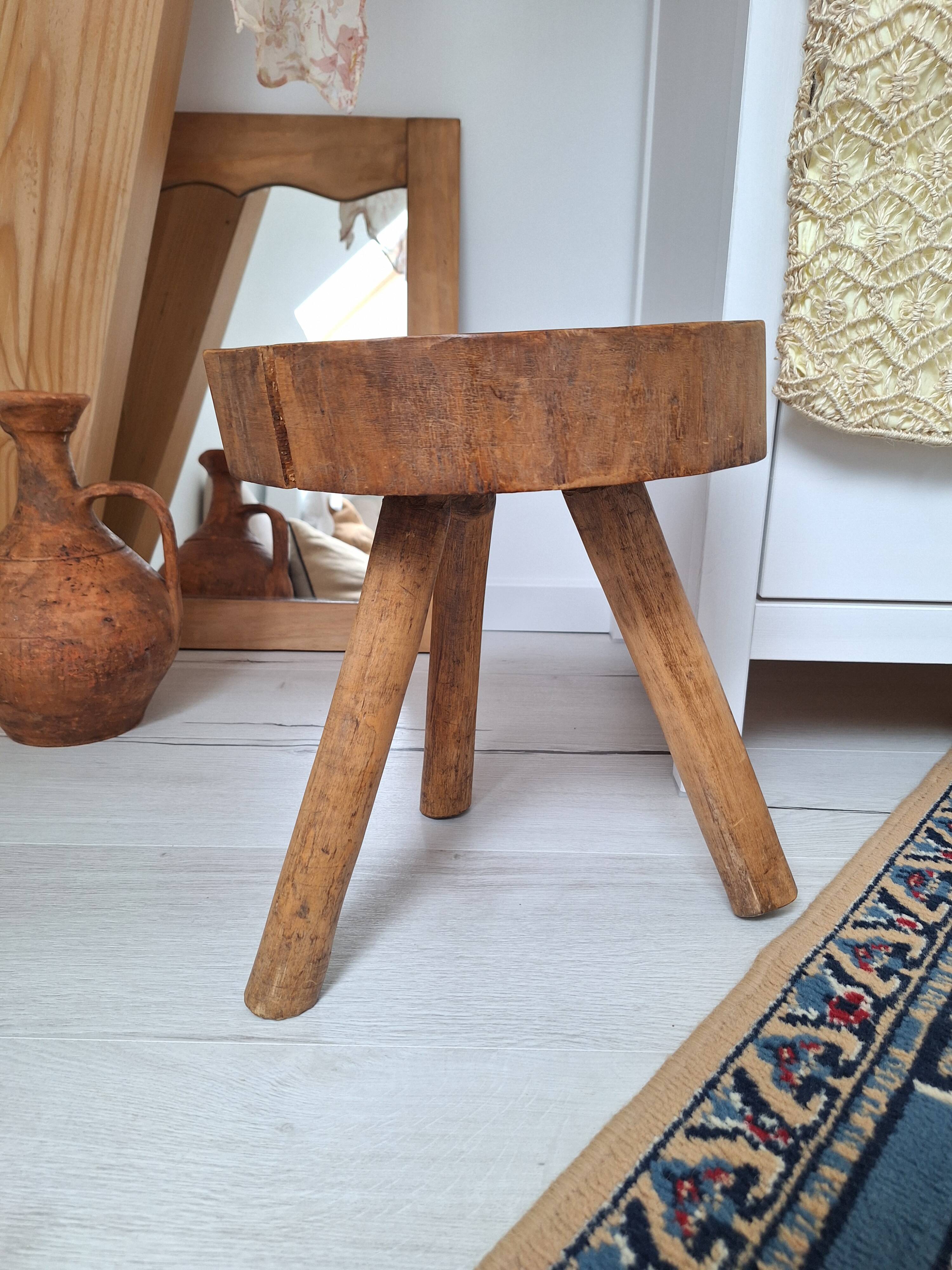 Brutalist tripod stool