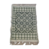 Handmade white and green kilim rug 105-72cm