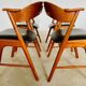Danish vintage Kai Kristiansen model 32 chairs for Schou Andersens Møbelabrik