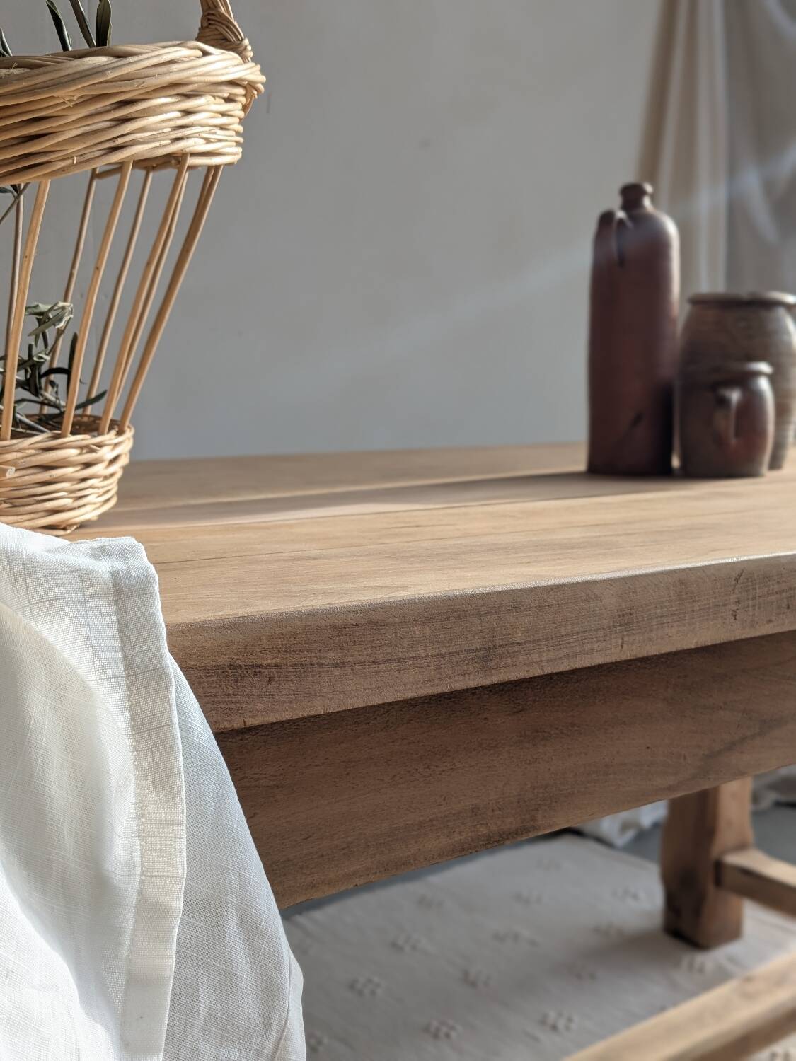 Restored farmhouse dining table