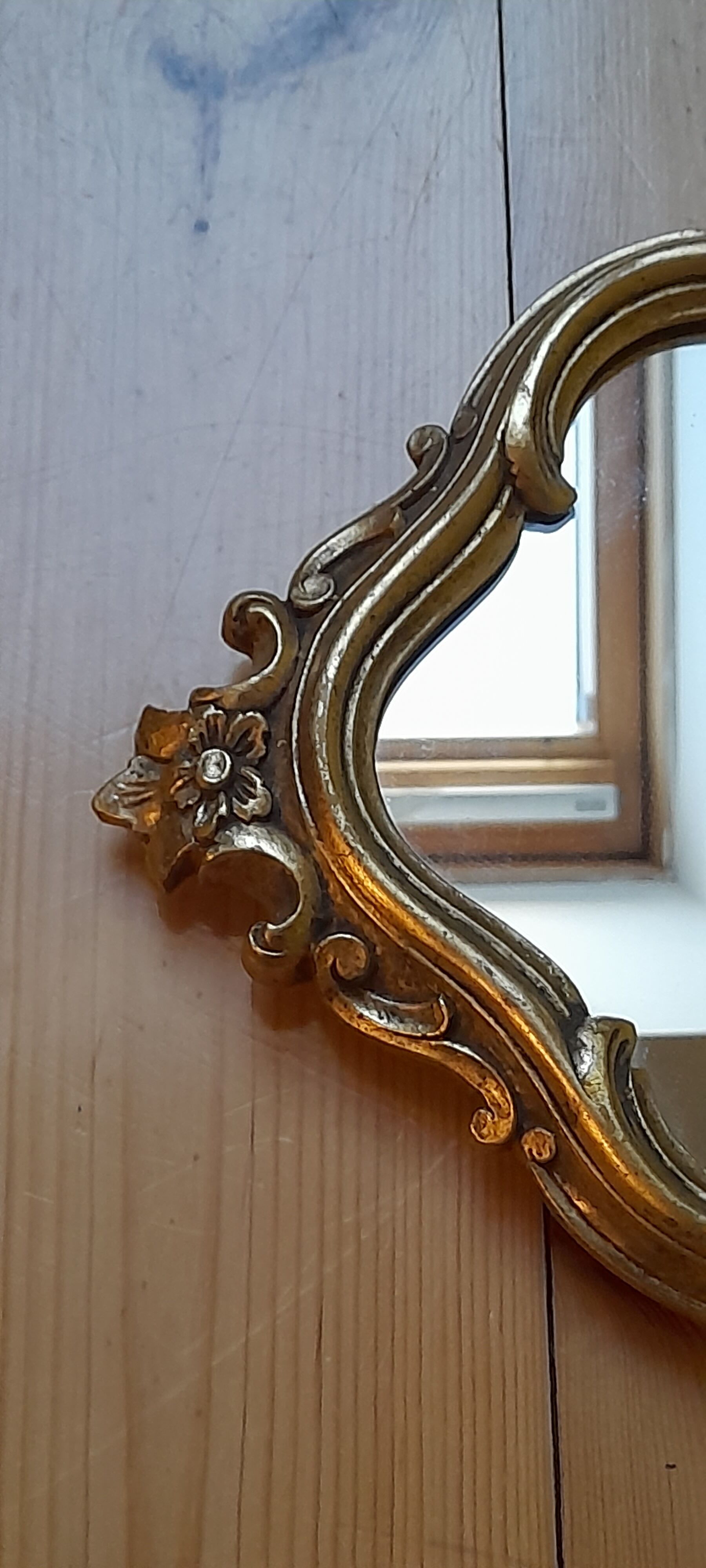 Gilded baroque mirror