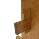 Vintage Scandinavian modern pinewood bench from the 1960's