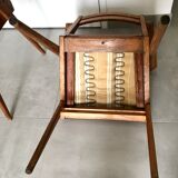 Pair of bridge armchairs 60s