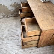 Bureau pin meuble atelier 1950