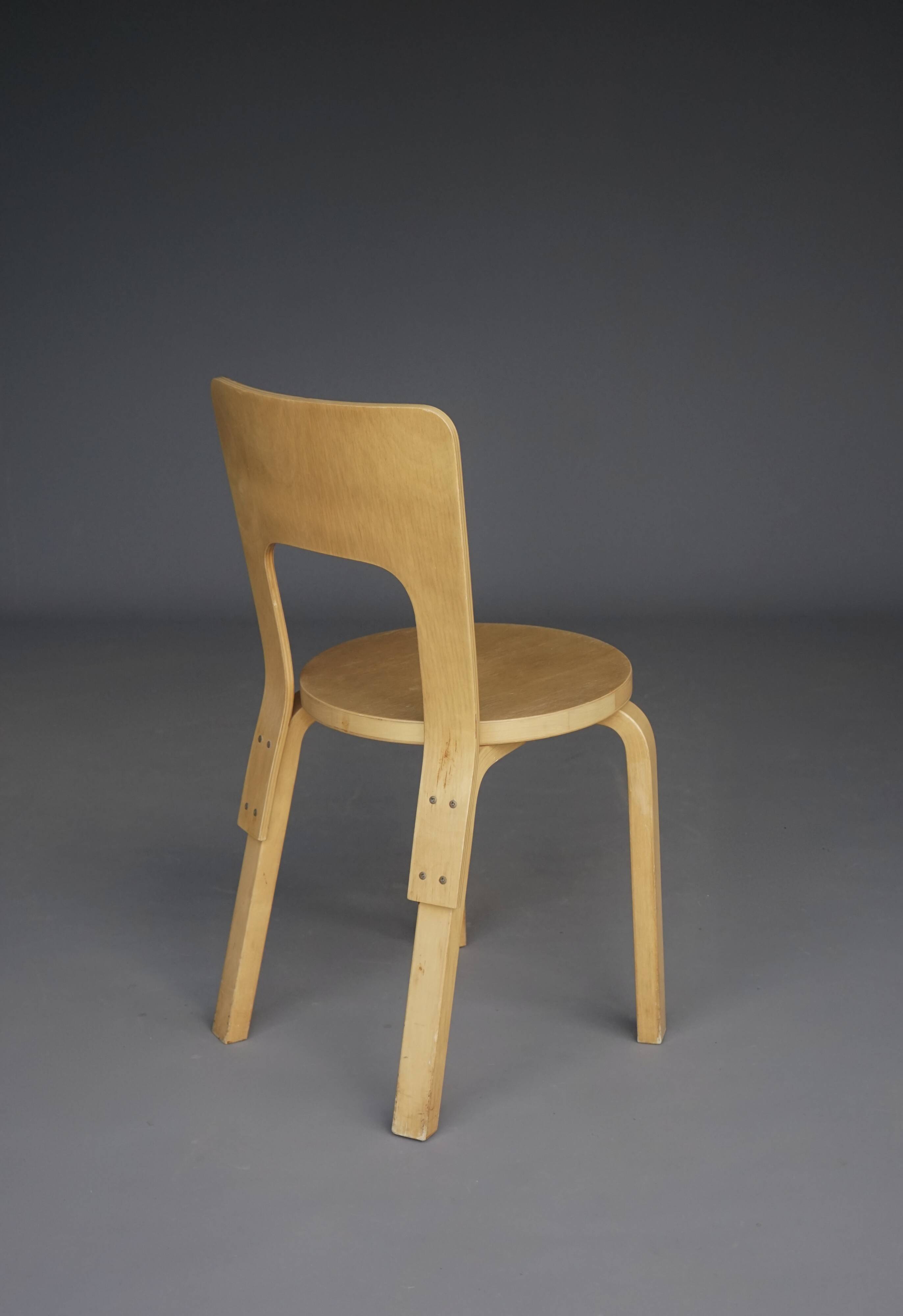Model 66 chair by Alvar Aalto for Artek, 1980's
