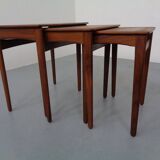 Danish Teak Nesting Tables, 1960s, Set of 3