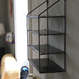 Wall shelf raw metal