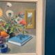 Swedish Oil on Canvas “Still Life” by K. Eliasson, Vintage & Framed 58×50cm