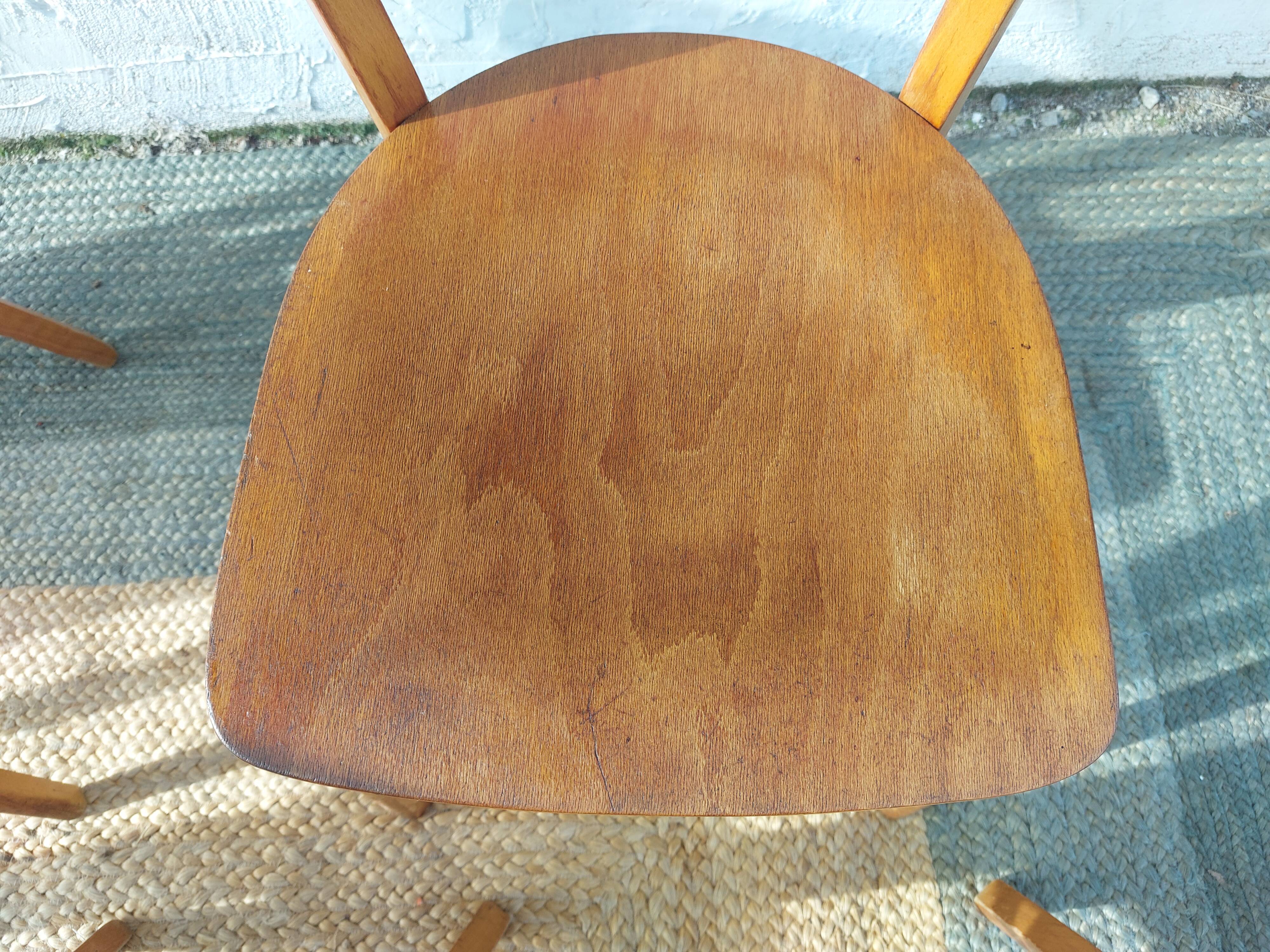 6 chaises bistrot Luterma, vintage
