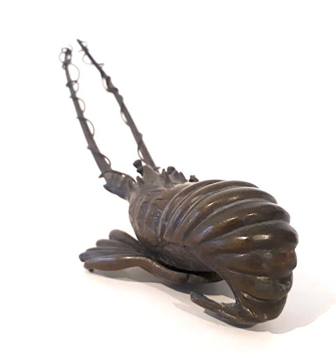 Bronze lobster Okimono Japan circa 1900