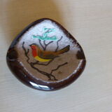 Bird ashtray enamelled