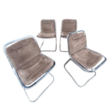 Suite of 4 chairs by Gastone Rinaldi, Italy circa 1970