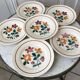 Set of 9 hollow plates Digoin Sarreguemines model "Cannes"