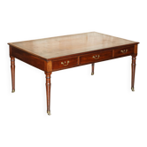 Restored 1780 antique Irish Georgian writing desk leather