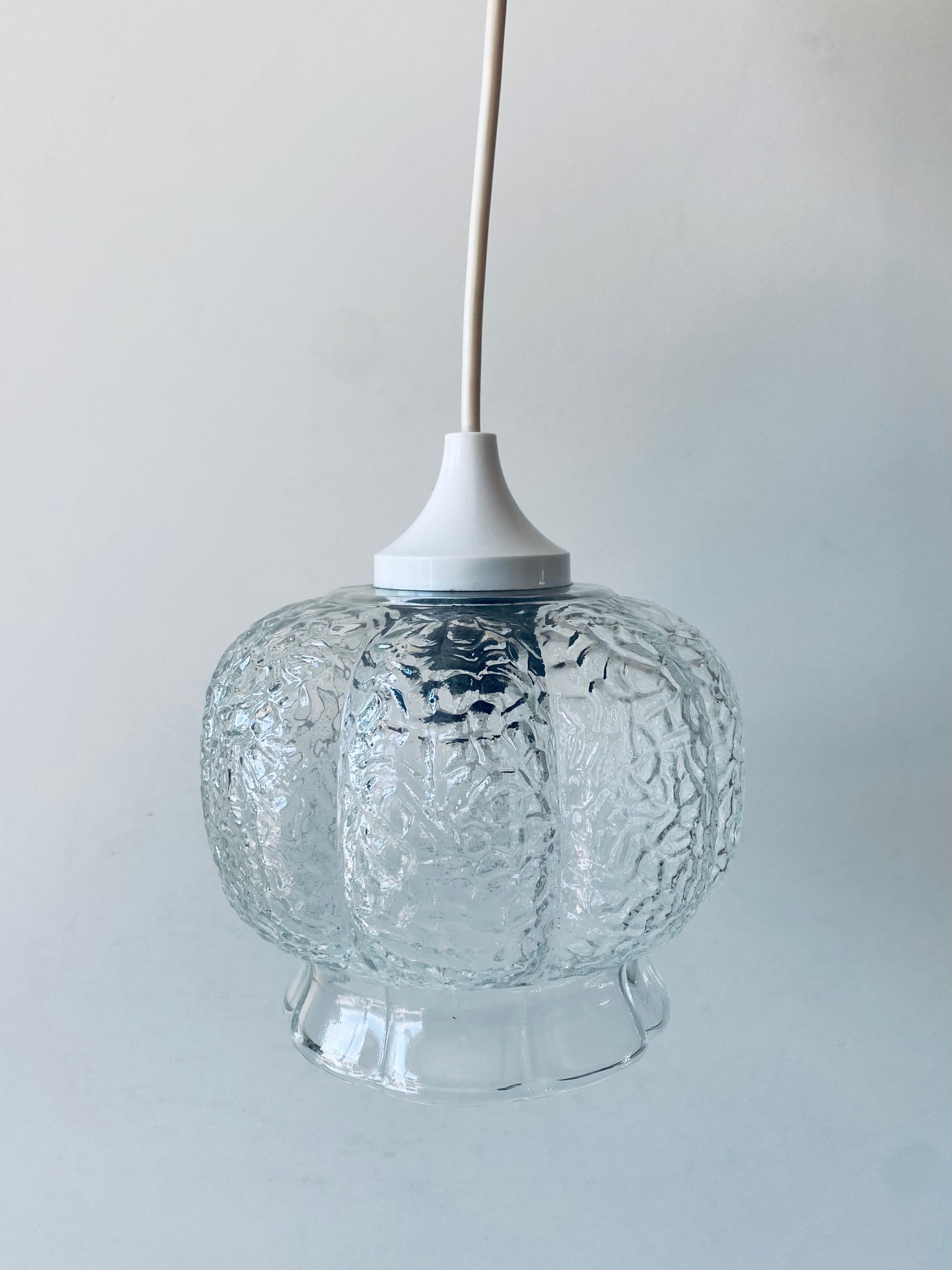 Vintage glass pendant lamp
