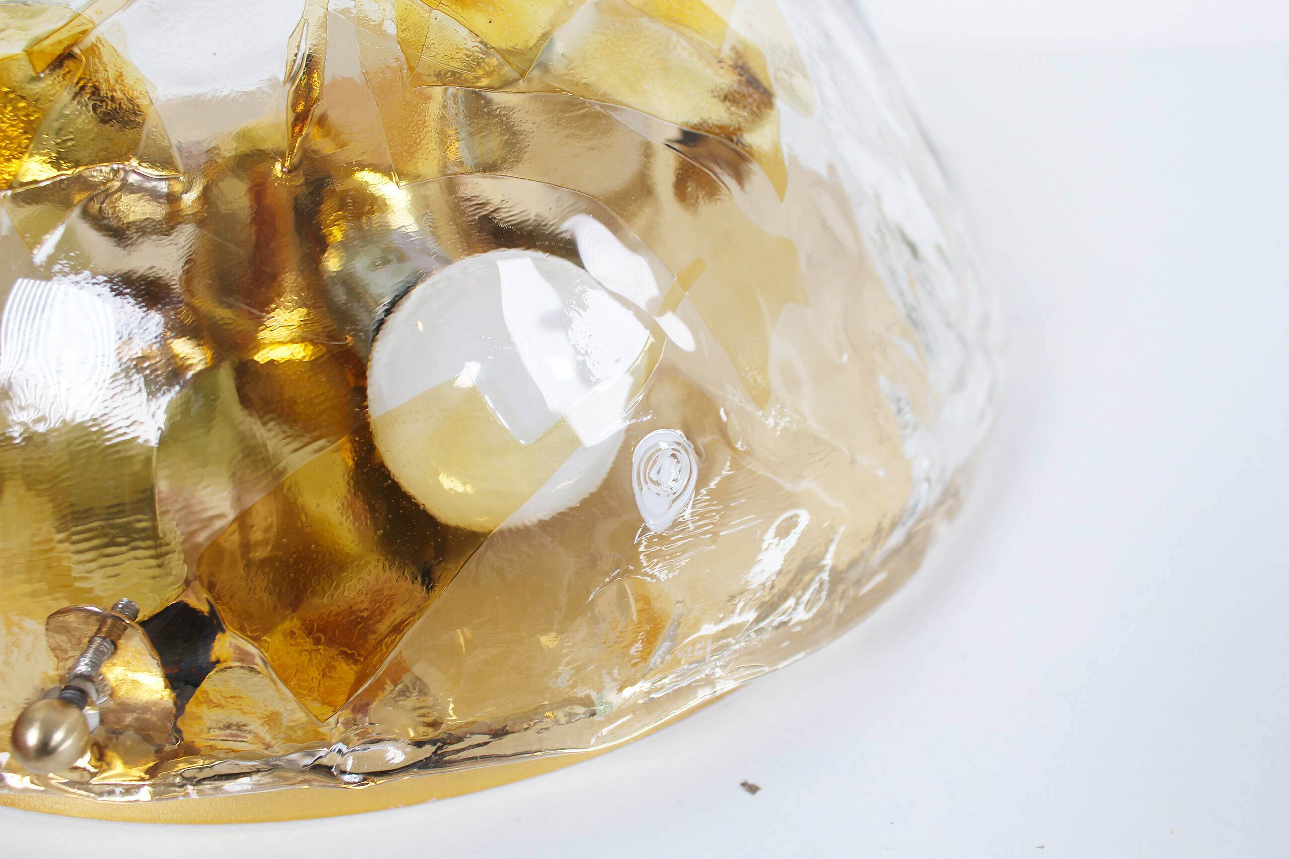 Vintage 1970’s Muranoglass wall flush mount light by La Murrina