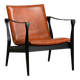 Karen & Ebbe Clemmensen Safari Chair in leather for Fritz Hansen, Denmark