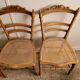 Lot de 4 chaises volantes Louis XVI
