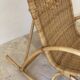 Natural rattan rocking chair.