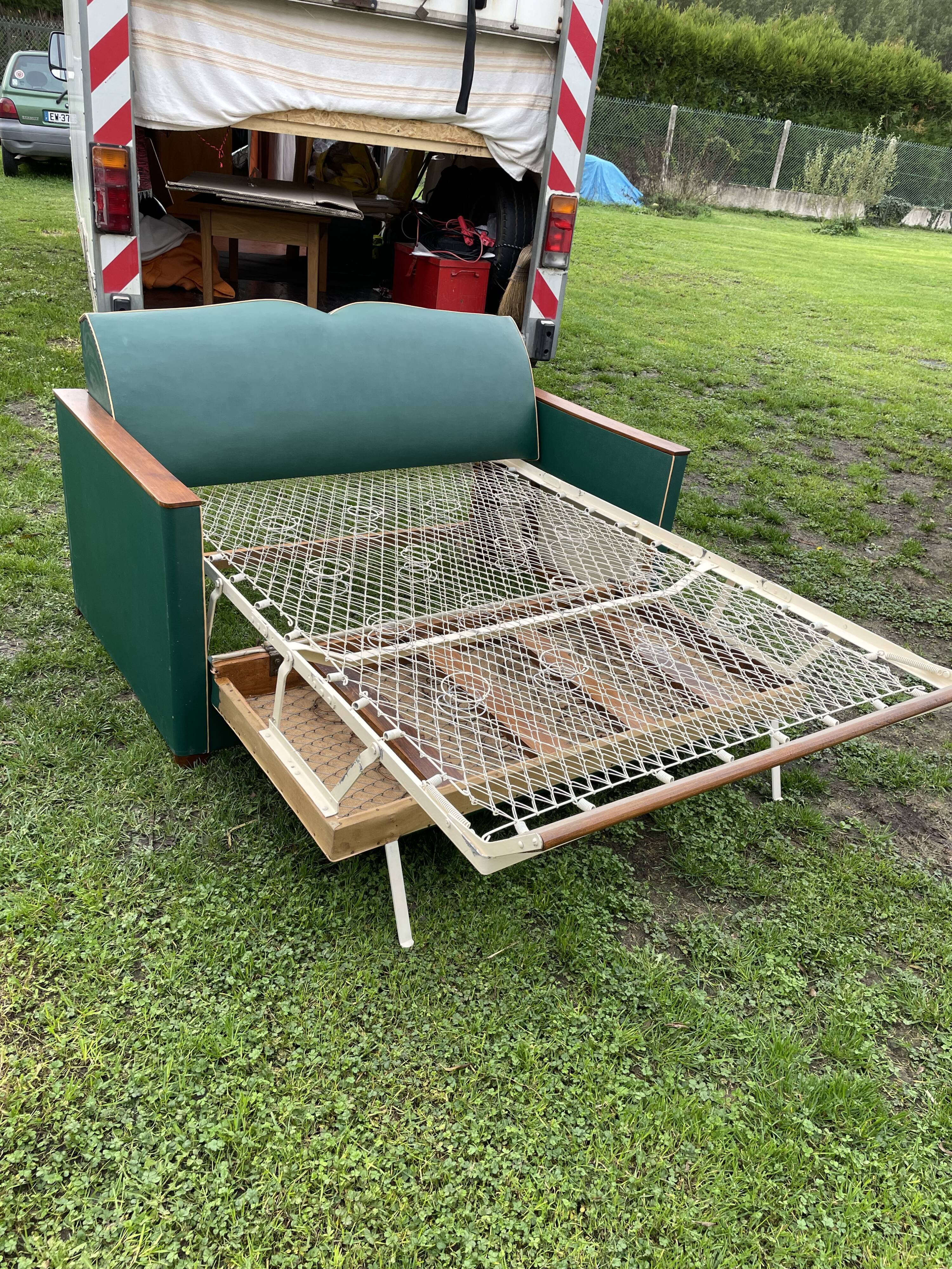 Vintage mustache club sofa year 50