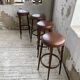 Set of 4 high bistro stools Baumann