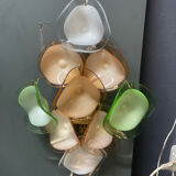 Appliques murales en verre de Murano, lot de 2, années 1970