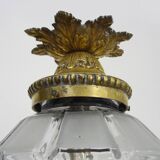 Louis XV style Hall lantern in bronze and glass globe. Around 1920