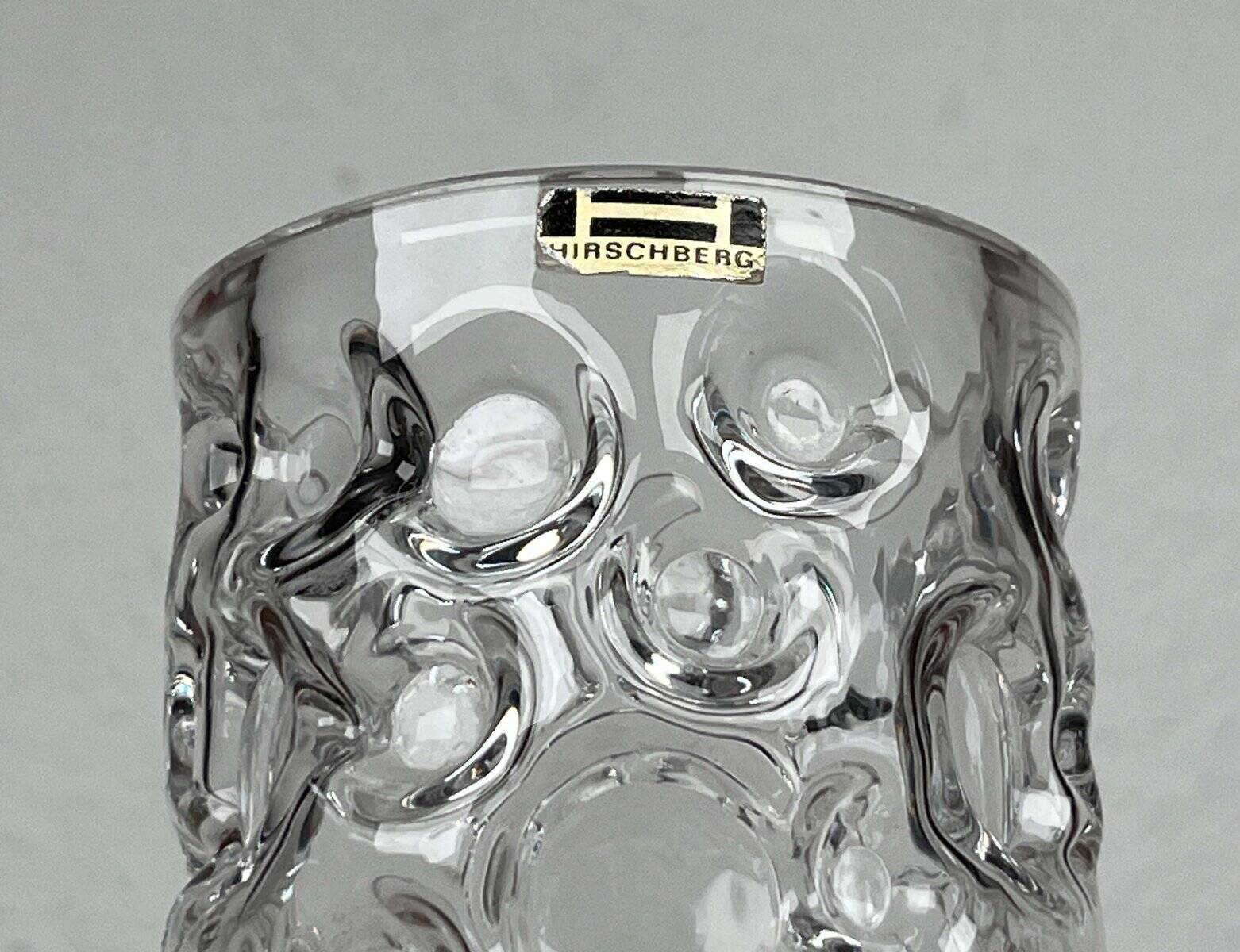 Mid-Century Modern Space Age Bubble Glass Vase by Wilhelm Braun-Feldweg for Hirschberg, Germany, 1960s