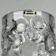 Mid-Century Modern Space Age Bubble Glass Vase by Wilhelm Braun-Feldweg for Hirschberg, Germany, 1960s