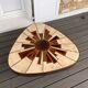 Vintage coffee table in ceramic and metal, signed Barrois.