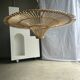 Suspension rattan saucer iron frame D:120 H:60
