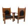 Fauteuils en chêne Art Déco École d'Amsterdam des années 1920