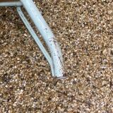 Lot of 6 sky blue Tolix chairs