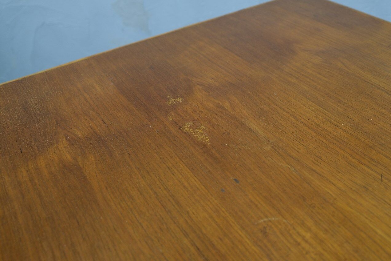 Mid-century italian bamboo, rattan and teak desk, 1960s