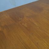 Mid-century italian bamboo, rattan and teak desk, 1960s