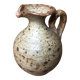 Old vintage brown stoneware pitcher