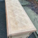 Brutalist art deco diamond point sideboard 198cm